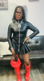 Long Sleeve Mini Gown