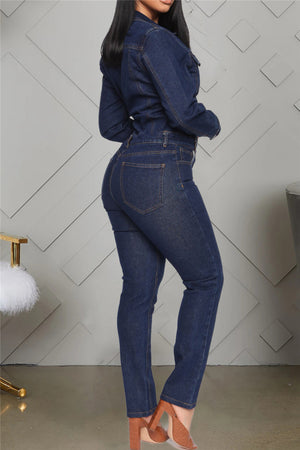 Denim Jean Jumpsuit
