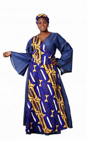 African Print Wrap Dresses