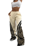 Leopard Wide Leg Joggers