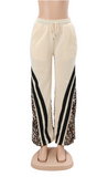 Leopard Wide Leg Joggers