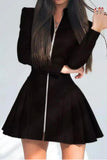 Long Sleeve Mini Gown