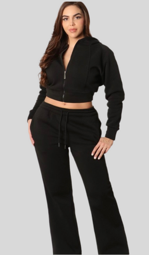 Fleece Cropped Set