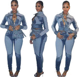 2 Tone Denim Set