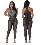 Black Stoned Jumpsuit