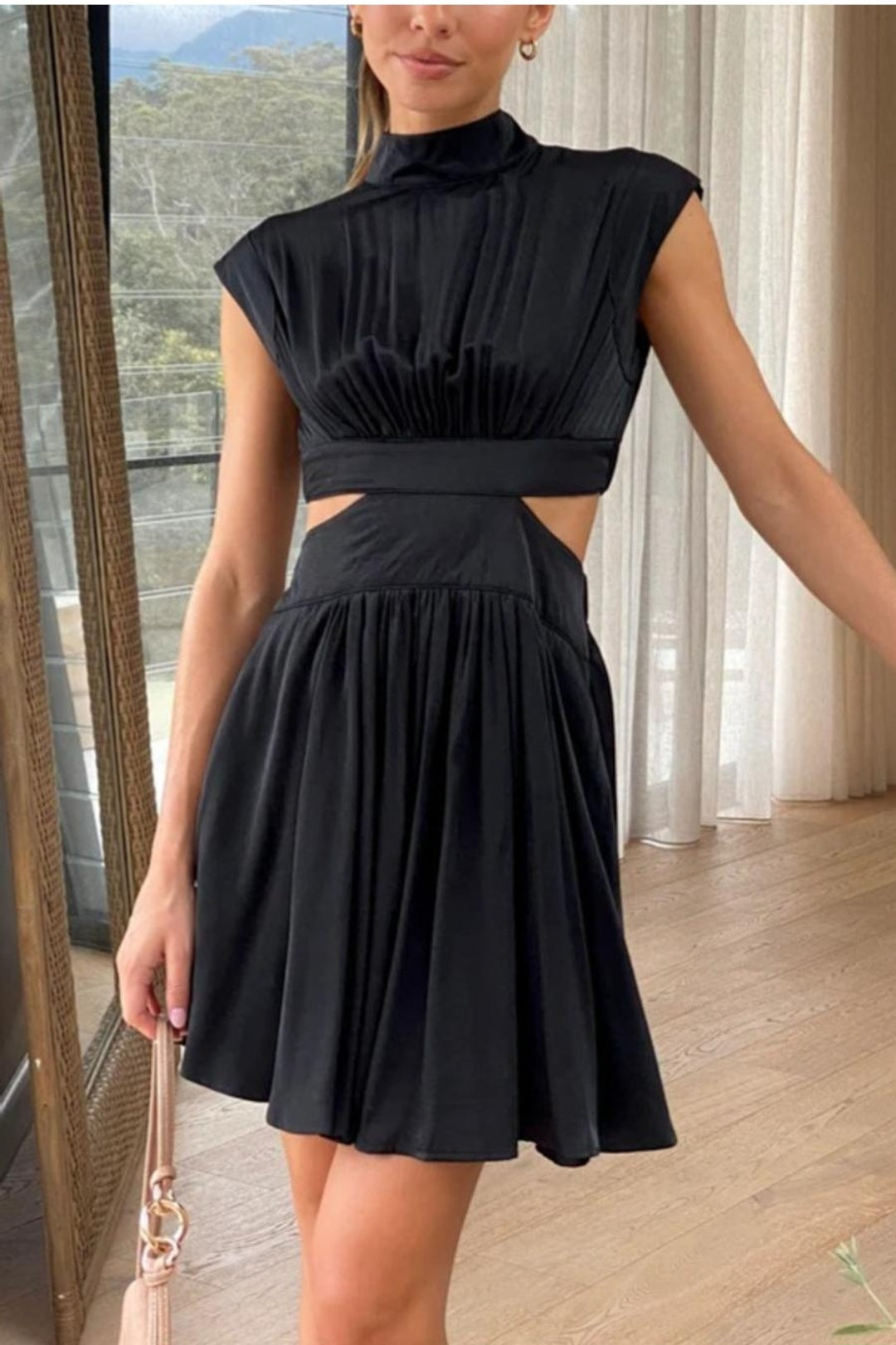 Mini Flare Dress Black / Small Mini Flare Dress Black / Small