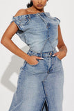 Denim Maxi Set