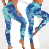 Colorful Rouched Leggings