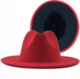 Red Bottom Fedora Hat