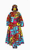 African Print Wrap Dresses