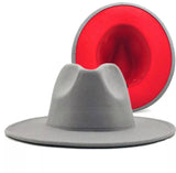 Red Bottom Fedora Hat