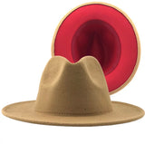 Red Bottom Fedora Hat