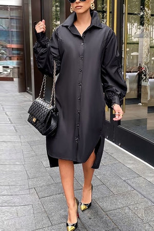 New Elegant Shirt Dress