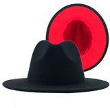 Red Bottom Fedora Hat