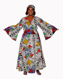 African Print Wrap Dresses