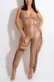 Brown Fringe Set